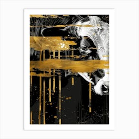 Gold Cow 1 Art Print