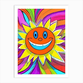 Happy Sun ~ Reimagined 1 Art Print