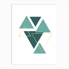 Geometric Triangles Art Print