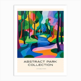 Abstract Park Collection Poster Vondelpark Amsterdam 4 Art Print
