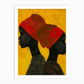 Portrait Of African Women Art Print