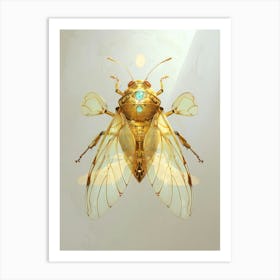 Golden Beetle Art Print