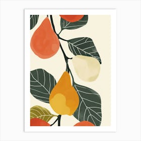 Figs Close Up Illustration 4 Art Print