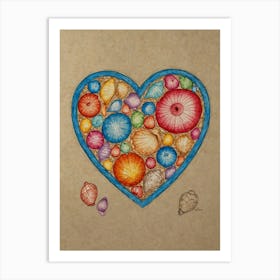 Heart Of Shells Art Print