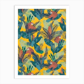 Monkeys In The Jungle Art Print