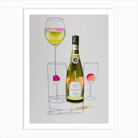 Moscato D'Asti Cocktail Poster Art Print