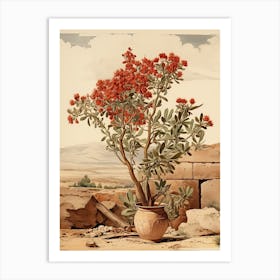 Japanese Skimmia Victorian Style 2 Art Print