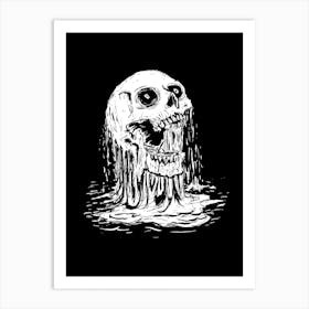 Skull Drowning Art Print