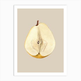 Pear By Person Art Print