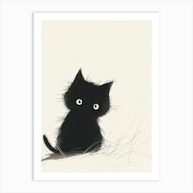 Black Cat Art Print