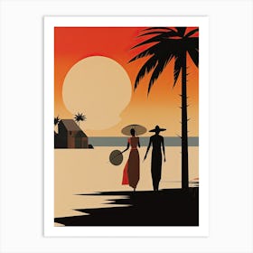 Phu Quoc, Vietnam, Bold Outlines 3 Art Print