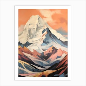 Mount Foraker Usa 3 Mountain Painting Art Print