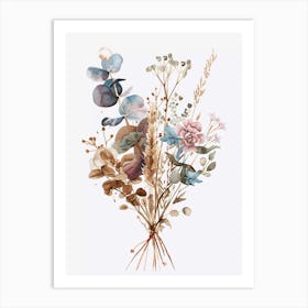 Bouquet Of dry Flowers Art Print