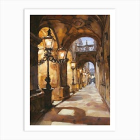 Street In Prague Art Art Print