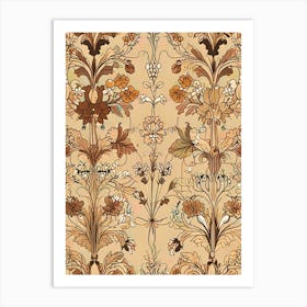 Floral Wallpaper 2 Art Print