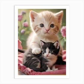 Cute Kittens 4 Art Print