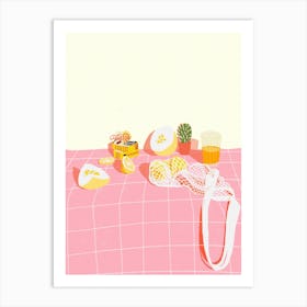 Pink Still Life Art Print