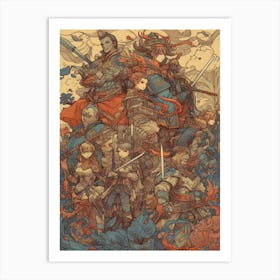 Samurai Warriors Art Print