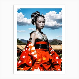 Japan Geisha Visual 32 Art Print