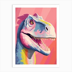 Colourful Dinosaur Indominus Rex Art Print
