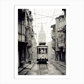 Istanbul, Turkey, Photography In Black And White 8 Art Print