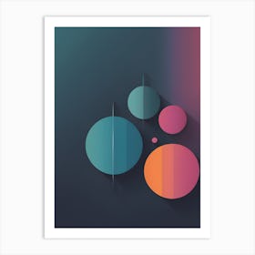 Abstract Circles 1 Art Print