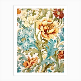 Floral Wallpaper 186 Art Print