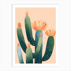 Acanthocalycium Cactus Minimalist 1 Art Print