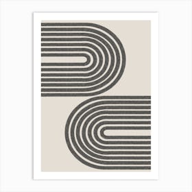 Curved Lines Art Print