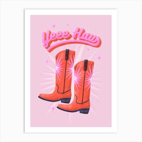 Cowboy Boots 1 Art Print