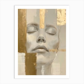 Gold & Black 2 Art Print