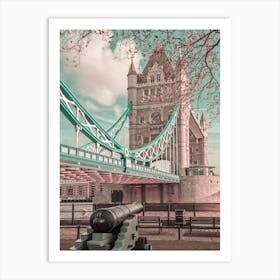 Tower Bridge Urban Vintage Style Art Print
