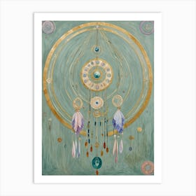 Pastel Dream Catcher Art Print