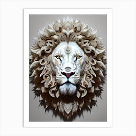 Lion art 58 Art Print