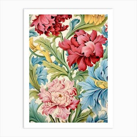 Floral Wallpaper 174 Art Print