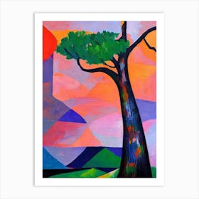 Largetooth Aspen Tree Cubist 2 Art Print