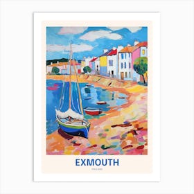 Exmouth England 4 Uk Travel Poster Art Print