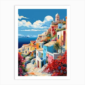 Greece Village 1 Art Print