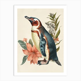 Adlie Penguin Phillip Island The Penguin Parade Vintage Botanical Painting 1 Art Print