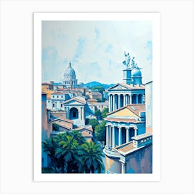 Rome Skyline 1 Art Print