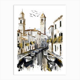 Watercolor Of Venice Art Print