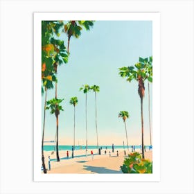 Long Beach, California Contemporary Illustration   Art Print