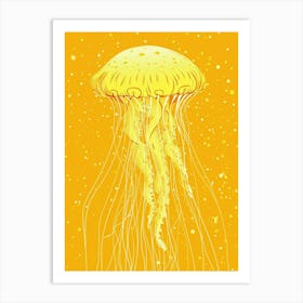 Yellow Jellyfish 2 Art Print