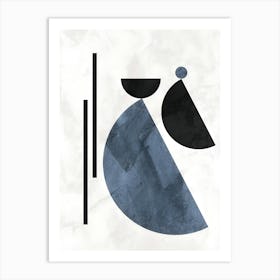 Abstract Black And White 2 Art Print