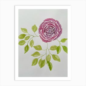 Watercolor Rose Art Print