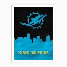 Miami Dolphins 4 Art Print