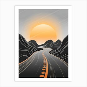 Journey Forward V 03 Art Print