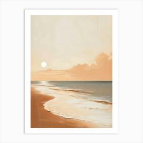 Sunset At The Beach 18 Art Print