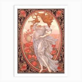 Aphrodite Art Nouveau 2 Art Print