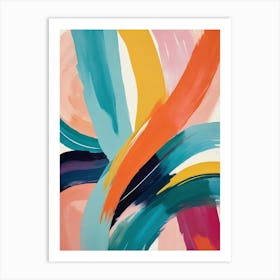 Brush Strokes Abstract Painting Art Print